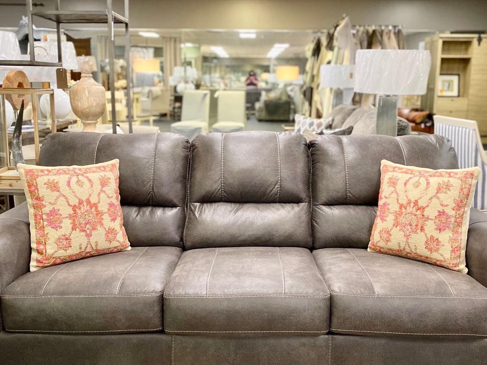 Navi Smoke Queen Sofa Sleeper /couch