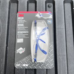 NEW 3M Scotchgard Protector Black/Blue Anti-Fog Eyewear w/Clear Lens **$10 Each**