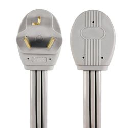 Hyper Tough 6FT 10AWG 3 Prong Gray Indoor Dryer Appliance Cord