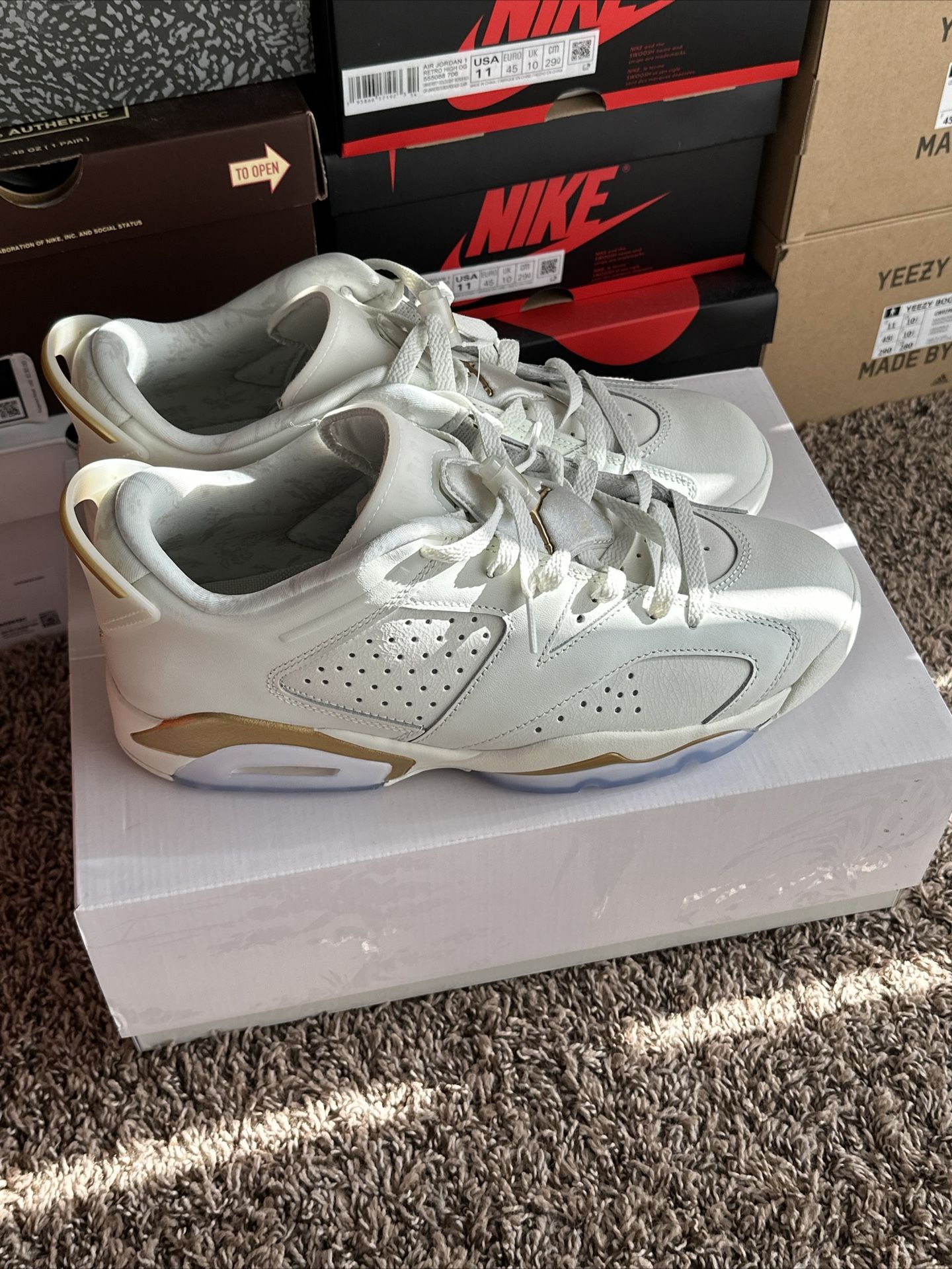 Nike Air Jordan 6 Retro Low GC Lunar Chinese New Year Gold 