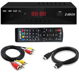 Digital TV Converter Box, ATSC Tv Tuner - ZJBOX for Analog HDTV Live 1080P with Recording&Playback,HDMI Output, Timer Setting Tuner Function Digital C
