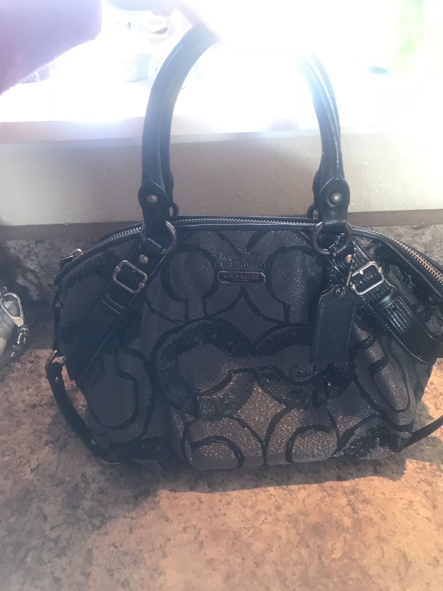 Beautiful black Coach purse