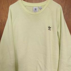 Men's Size XL Adidas Lime Green Pullover Sweater