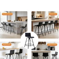 Set Se 4 Taburetes Jiratorios