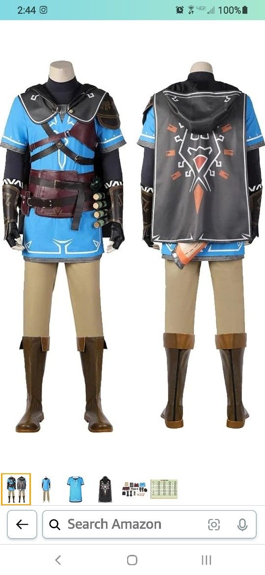 Zelda: BOTW/TOTK Link Cosplay. 3 Shirts