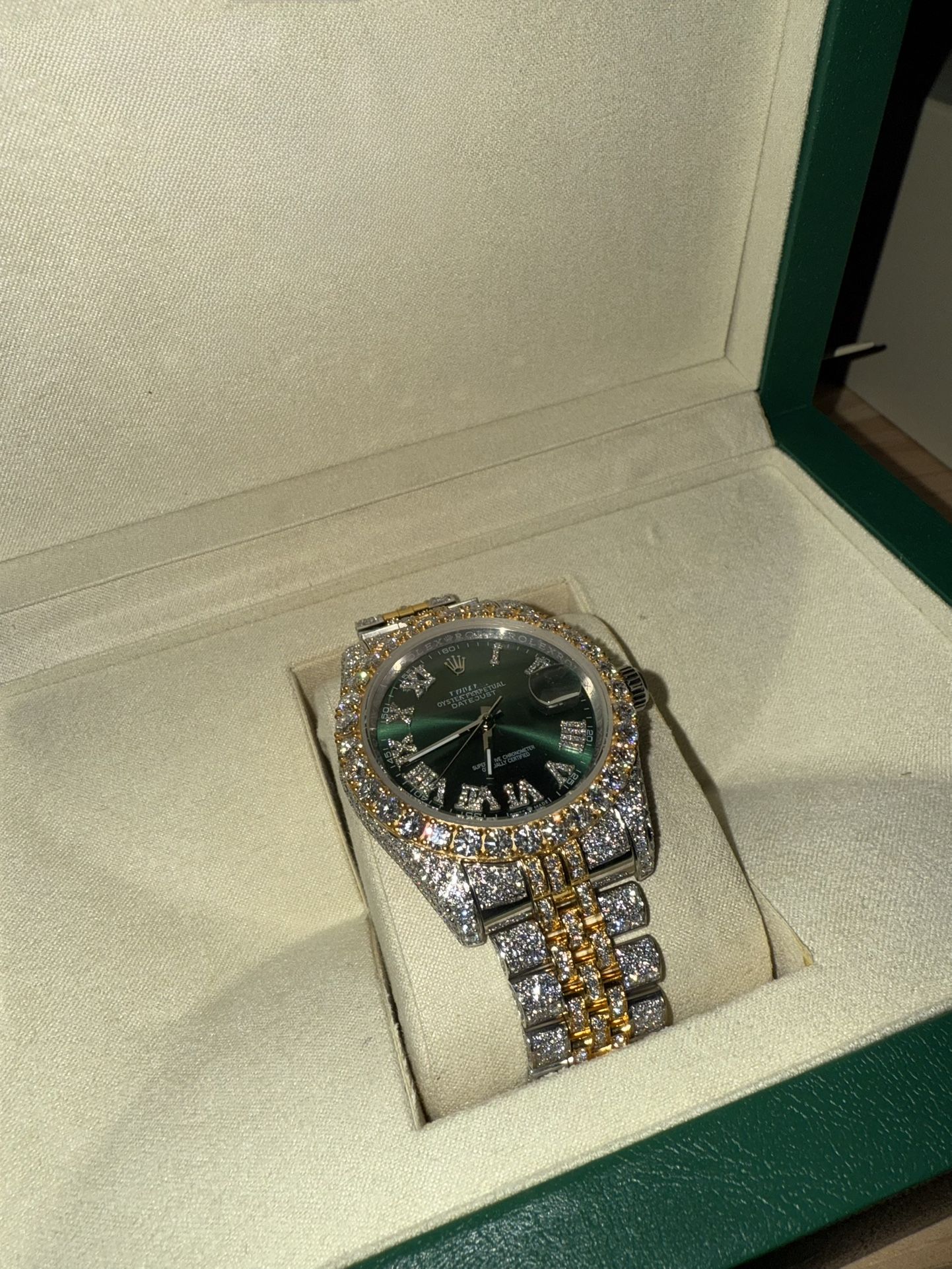 Iced Out Moisanaite Watch