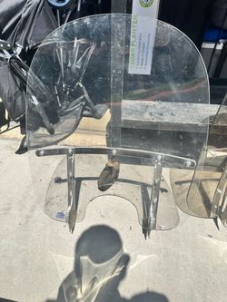 Two Genuine Memphis Shades Motorcycle Windshields