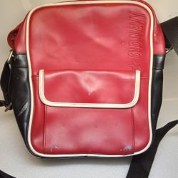 VTG Old Navy Crossbody Messenger/ Travel/ Shoe/ Gym/ Flight Bag Red/ Black READ 