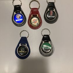 NOS Leather Key Tags