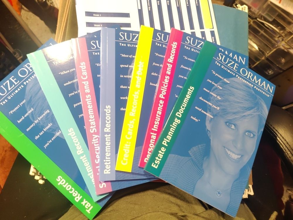 Suze Orman Books And File Folders