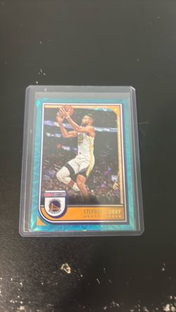 2022-23 Panini NBA Hoops Stephen Curry Teal Explosion Golden State Warriors #223