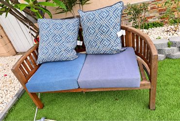 Patio teak bench
