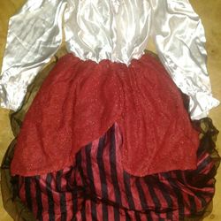Women's Ladies Hoop Dress One Size Fits Most - Pirate Wench Swashbuckler Gasparilla Halloween Costume