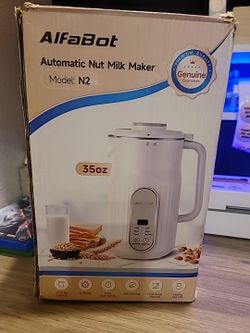 AlfaBot N2 Automatic Nut Milk Maker 35oz + Recipe Book