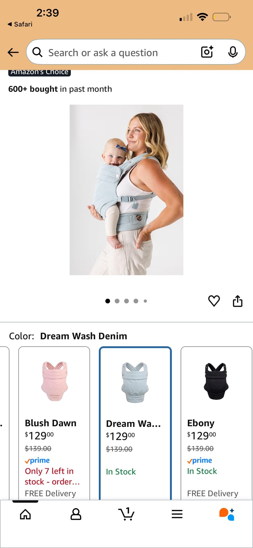 BRAND NEW - MABE Baby Carrier