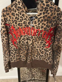 Civil Regime No Tomorrow Leopard Print Zip-Up Hoodie and Sweats combo