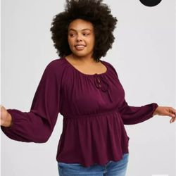 Torrid Babydoll Blouse