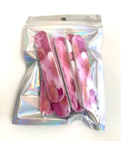 BAG OF 9 MINI NAIL FILES / FLOWER DESIGN / BRAND NEW