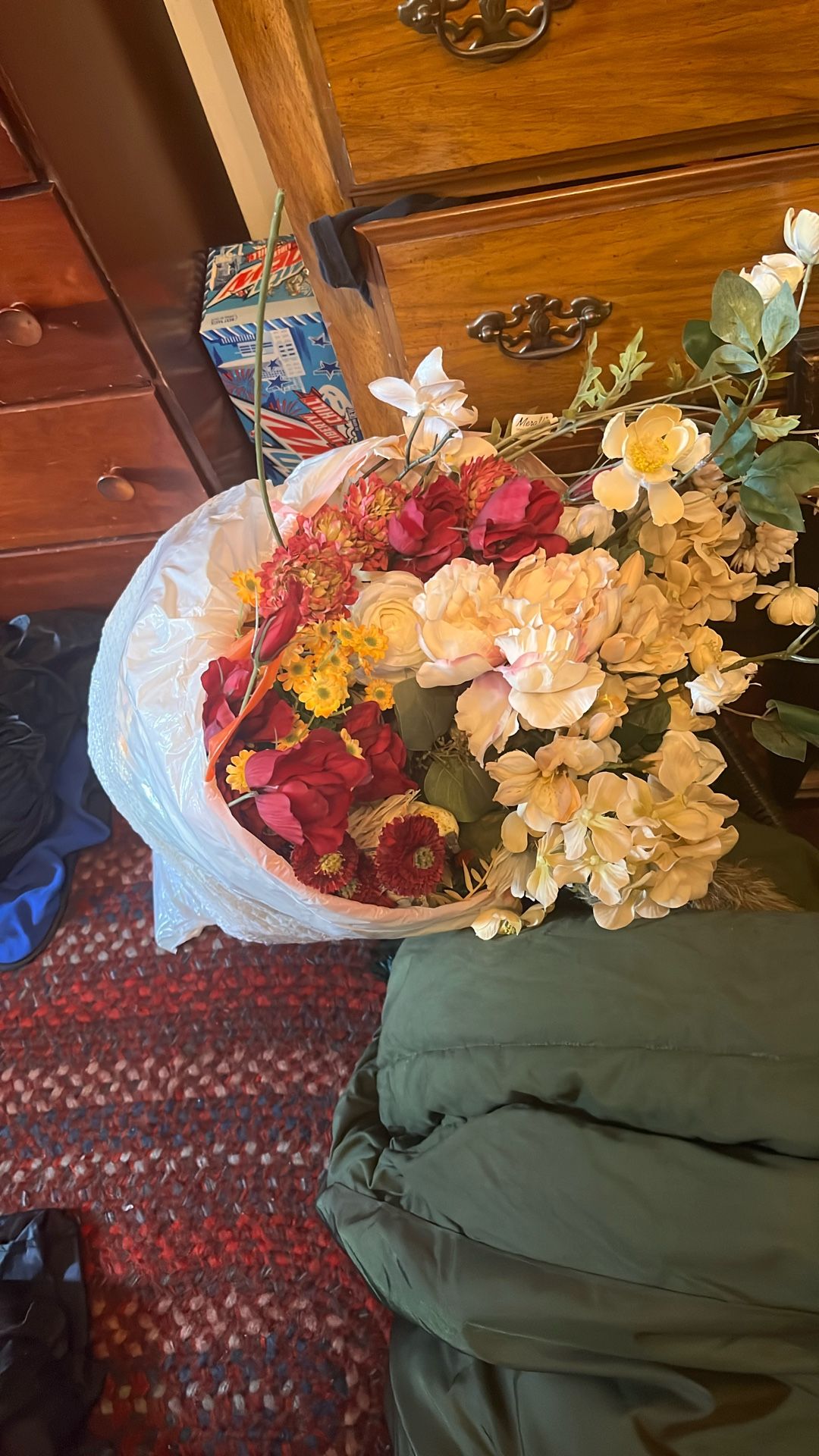 Fake flowers, large Stem
