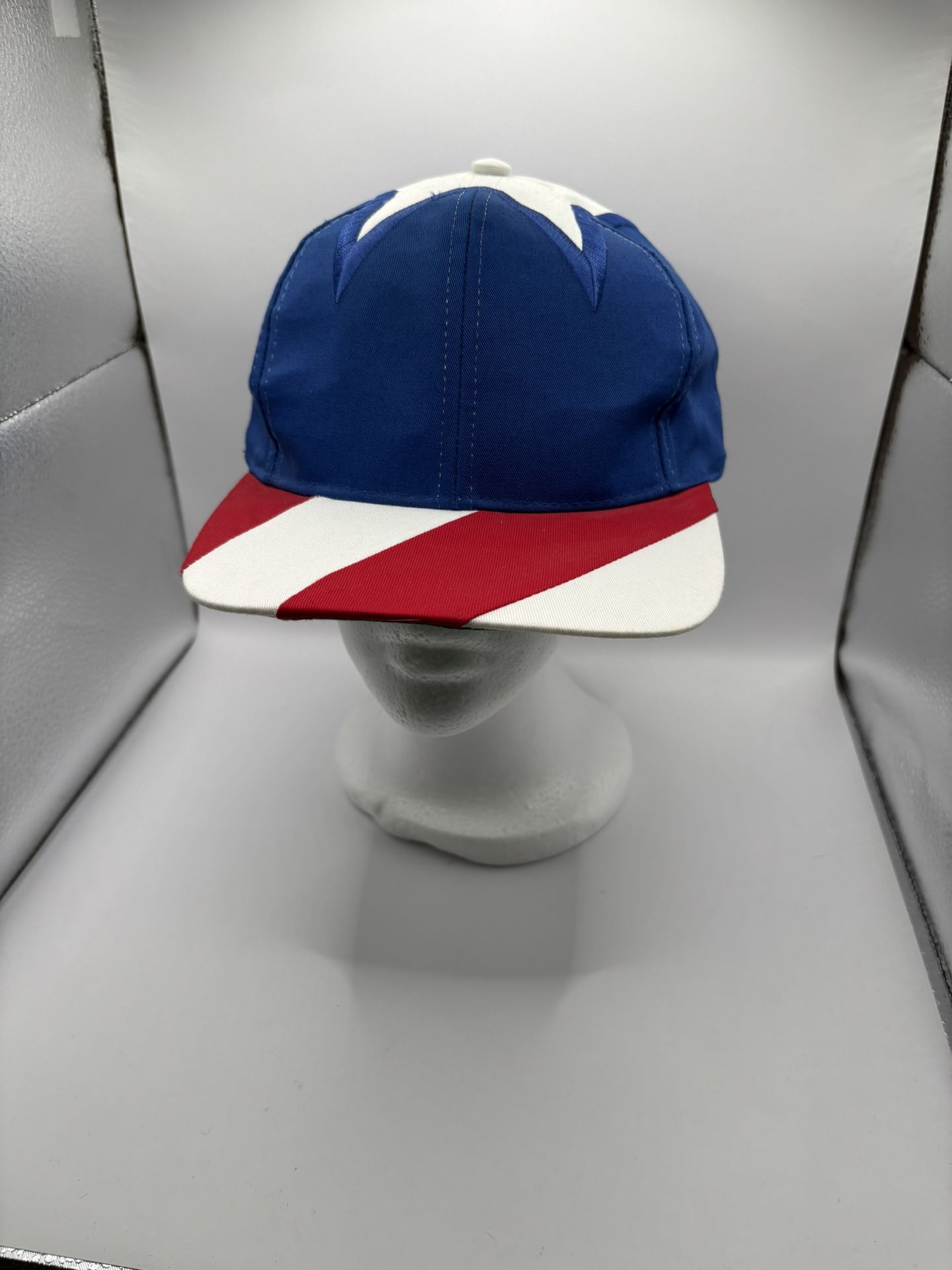 Vintage American Flag Strapback Hat USA Patriotic.
