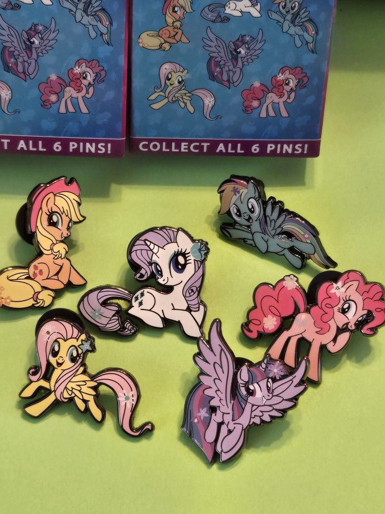My Little Pony COMPLETE SET Characters Enamel Metal Pin Blind Box Combo Set