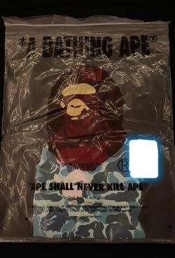 Black BAPE camo T-shirt.