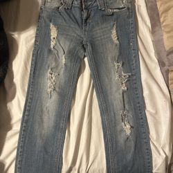 Angel Premium Distressed Light Wash Jeans - Size 29