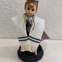 Madam Alexander  Rabbi David on the wooded stand , 8” tall made in USA  If you see it here , it is available, local pick up or shipping available  