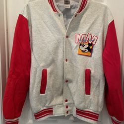 Vintage Adult Large Mickey Mouse Varsity Jacket