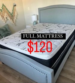 Full size pillow top bamboo brand mattress new