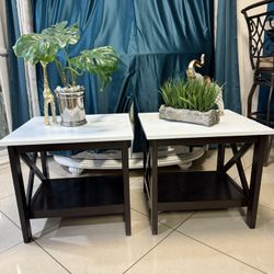 2 Side Tables In Good Condition 