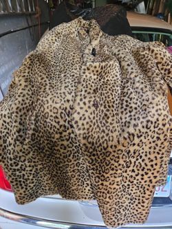 Leopard print coat