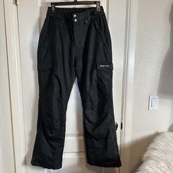 mens Black snow pants small