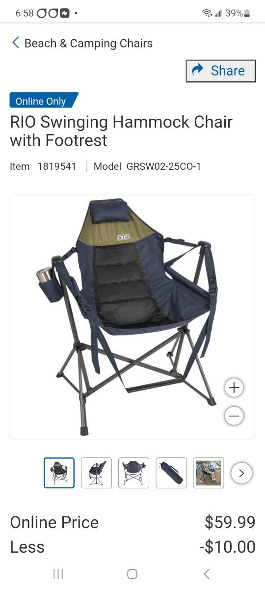 Swinging Hammock Chair