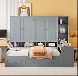 Full Daybed Frame with Customizable Layout