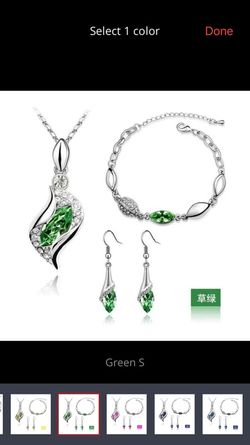 Luxury Austrian Crystal Drop Jewelry Set