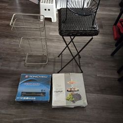 Small table, coffee color.