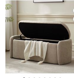 Upholstered Storage Bench with Lift-Top