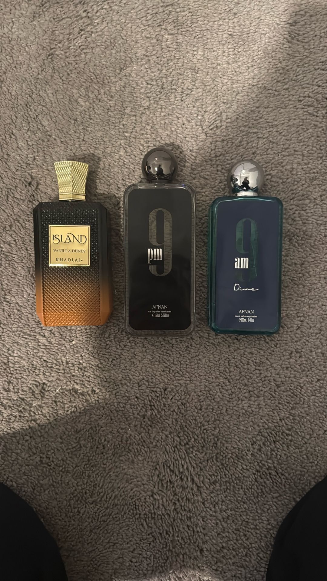 Afnan 9pm and 9am, Khadlaj Vanilla Dune Cologne For Men