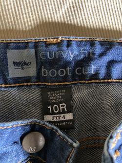 10R - Wassano Curvy Fit Boot Cut Women Jeans