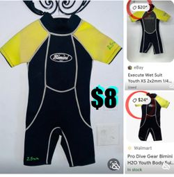 $8 Brand new Pro Dive Gear Bimini H2O Youth Body Suit, X-Small