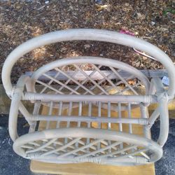 Rattan Magazine Rack 