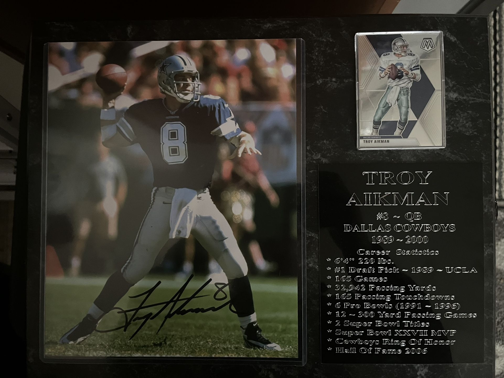 Troy Aikman Plaque