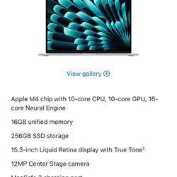 MacBook Air 15" M4 Chip 