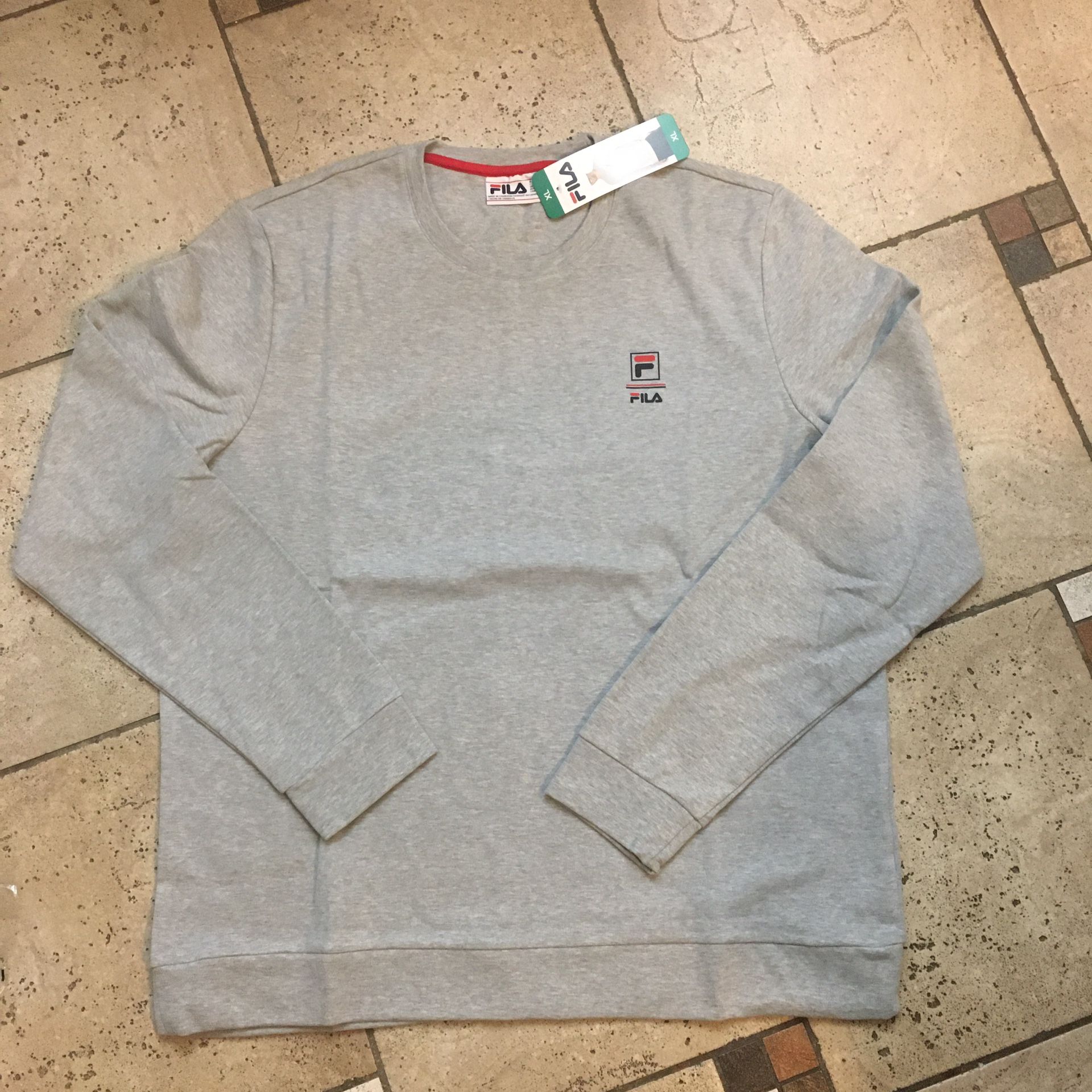 NWT Fila Sweatshirt Grey Size XL