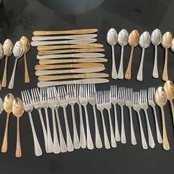 Forks, Spoons, Butter Knives - 50 total pieces of flatware, 