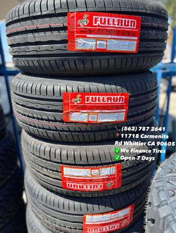 225/55/17 Fullrun New Set of Tires Installed and Balanced Set de Llantas Nuevas Instaladas y Balanceadas