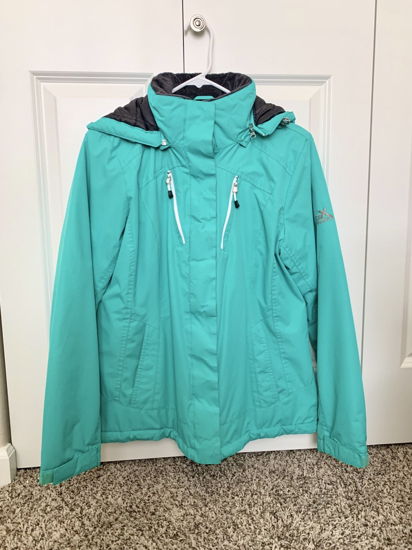 Womens Zero Xposur turquoise outdoor winter coat size medium