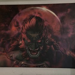 Digital Print on Canvas - Ganondorf Blood Moon