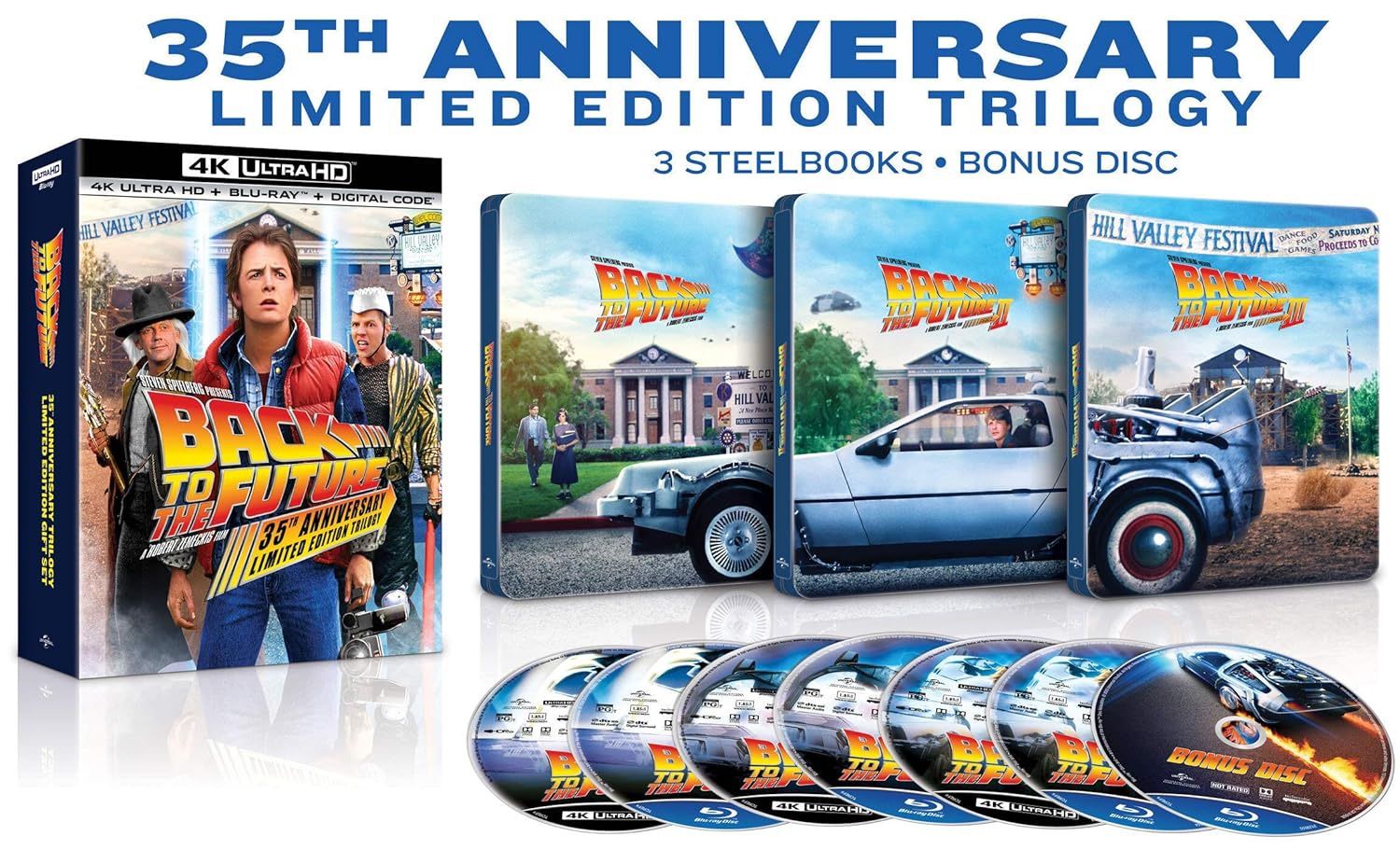 Back to the Future 4K Trilogy Steelbook Set (New)